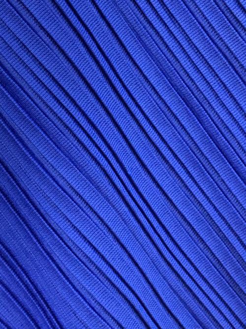 PLEATS PLEASE（プリーツプリーズ）PLEATS PLEASE (プリーツプリーズ) サークル カットソー ブルー サイズ:3の古着・服飾アイテム