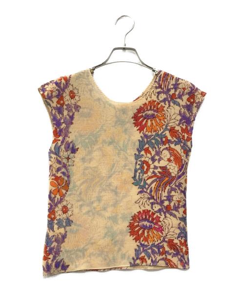 me ISSEY MIYAKE（ミーイッセイ ミヤケ）me ISSEY MIYAKE (ミーイッセイ ミヤケ) ブラウス ベージュ サイズ:FREEの古着・服飾アイテム