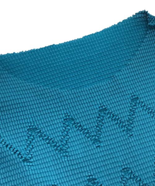 me ISSEY MIYAKE（ミーイッセイ ミヤケ）me ISSEY MIYAKE (ミーイッセイ ミヤケ) カットソー ブルー サイズ:FREEの古着・服飾アイテム