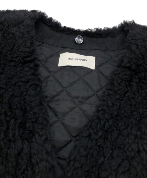 THE RERACS（ザ リラクス）THE RERACS (ザ リラクス) ボアベスト ブラック サイズ:Fの古着・服飾アイテム