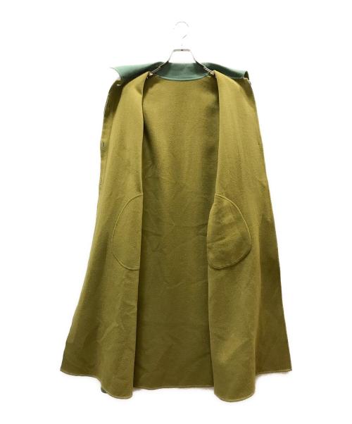 Sybilla（シビラ）Sybilla (シビラ) カシミヤブレンドメルトンコート グリーン サイズ:Mの古着・服飾アイテム
