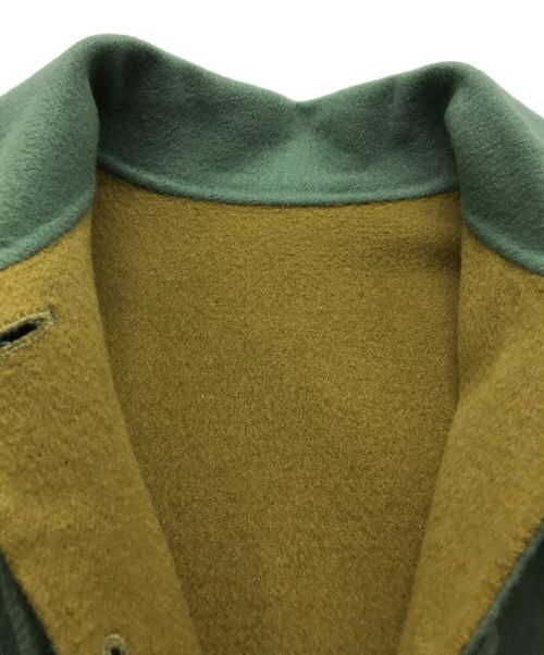 Sybilla（シビラ）Sybilla (シビラ) カシミヤブレンドメルトンコート グリーン サイズ:Mの古着・服飾アイテム