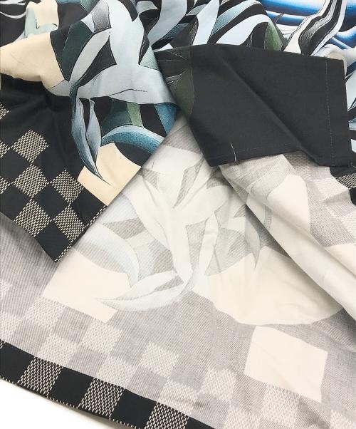 LOUIS VUITTON（ルイ ヴィトン）LOUIS VUITTON (ルイ ヴィトン) プリントショートスリーブコットンシャツ ホワイト サイズ:Lの古着・服飾アイテム