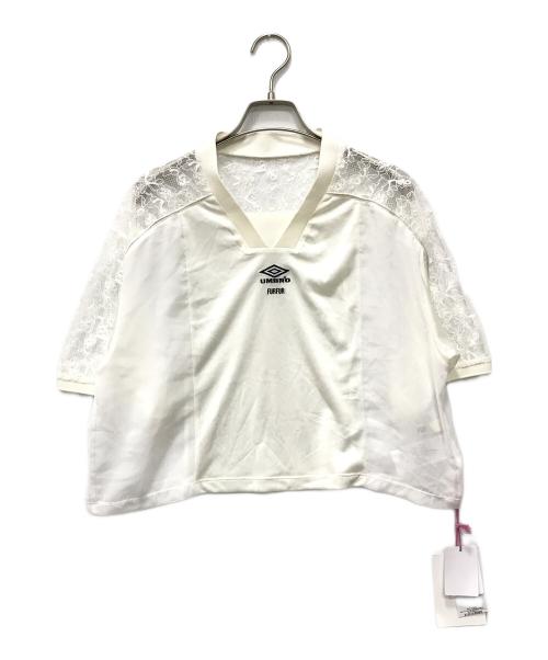 furfur（ファーファー）furfur (ファーファー) UMBRO (アンブロ) コラボパッチワークゲームシャツ ホワイト サイズ:Fの古着・服飾アイテム