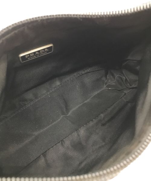 PRADA（プラダ）PRADA (プラダ) ナイロンアクセサリーポーチ/ホーボ－バッグ ブラック サイズ:下記参照の古着・服飾アイテム