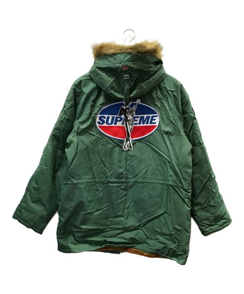 SUPREME（シュプリーム）Supreme (シュプリーム) Hysteric Glamour (ヒステリックグラマー) モッズコート グリーン サイズ:Mの古着・服飾アイテム