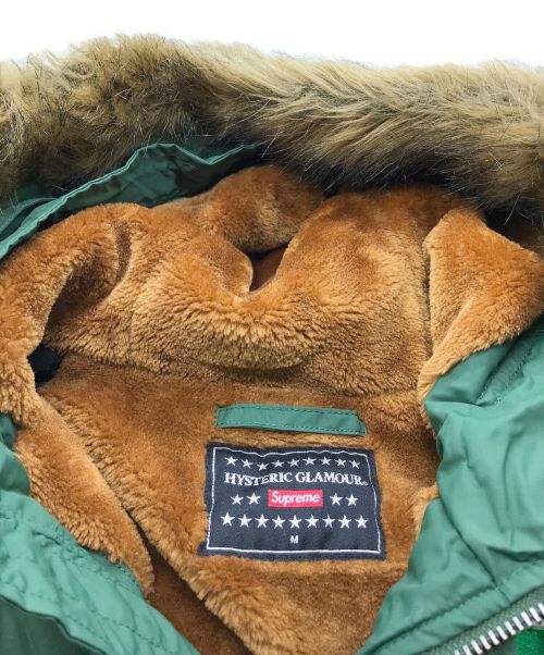 SUPREME（シュプリーム）Supreme (シュプリーム) Hysteric Glamour (ヒステリックグラマー) モッズコート グリーン サイズ:Mの古着・服飾アイテム