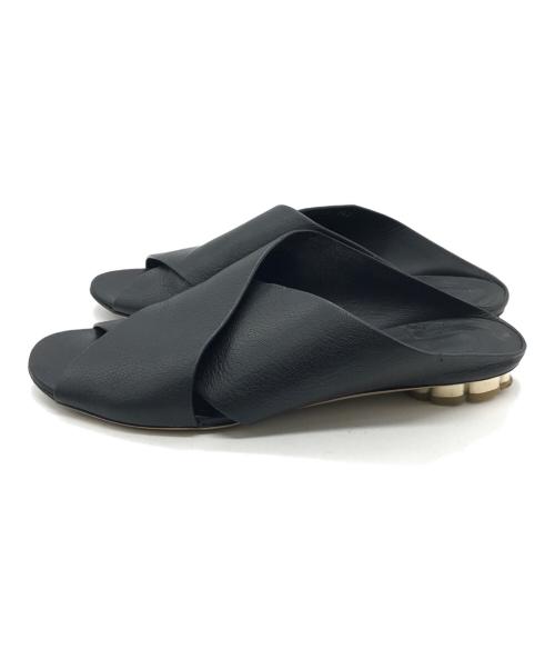 Salvatore Ferragamo（サルヴァトーレ フェラガモ）Salvatore Ferragamo (サルヴァトーレ フェラガモ) LASA10 サンダル ブラック サイズ:8.5の古着・服飾アイテム