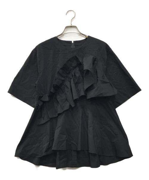ELENDEEK（エレンディーク）ELENDEEK (エレンディーク) FRILL PEPLUM BL ブラック サイズ:FREEの古着・服飾アイテム