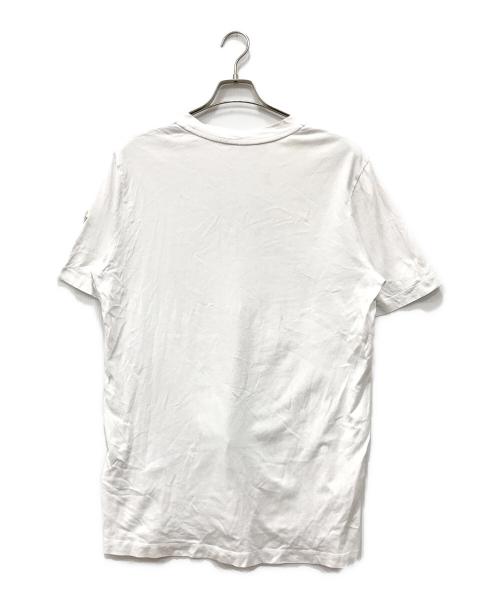 MONCLER（モンクレール）MONCLER (モンクレール) プリントTシャツ ホワイト サイズ:Mの古着・服飾アイテム