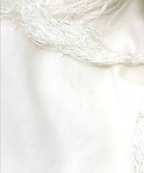 DRIES VAN NOTEN（ドリスヴァンノッテン）DRIES VAN NOTEN (ドリスヴァンノッテン) フリンジカットソー ホワイト サイズ:XSの古着・服飾アイテム