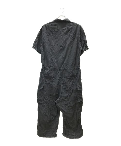 s'yte（サイト）s'yte (サイト) NYLON TAFFETA SHORT SLEEVE JUMPSUIT ブラック サイズ:2の古着・服飾アイテム
