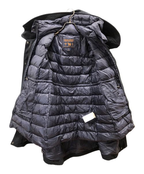 WOOLRICH（ウールリッチ）WOOLRICH (ウールリッチ) ダウンライナー付ウールフーデッドコート ネイビー サイズ:Sの古着・服飾アイテム