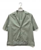 AURALEEオーラリー）の古着「WASHED FINX HERRINGBONE S／S」｜グリーン