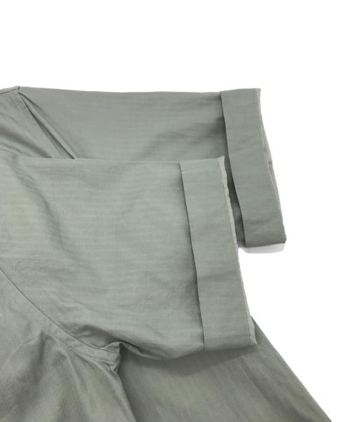 AURALEE（オーラリー）AURALEE (オーラリー) WASHED FINX HERRINGBONE S／S グリーン サイズ:Sの古着・服飾アイテム