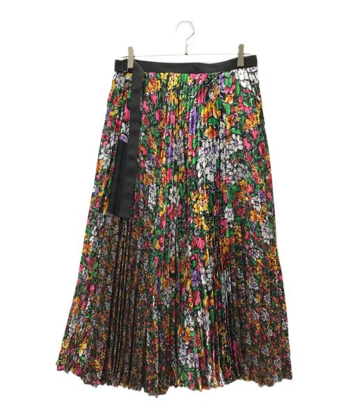 sacai（サカイ）sacai (サカイ) Floral Print Skirt ブラック サイズ:4の古着・服飾アイテム
