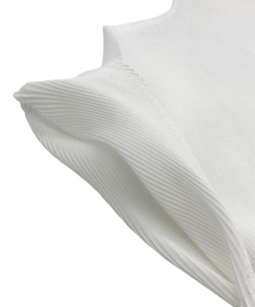 PLEATS PLEASE（プリーツプリーズ）PLEATS PLEASE (プリーツプリーズ) プリーツカットソー ホワイト サイズ:Lの古着・服飾アイテム