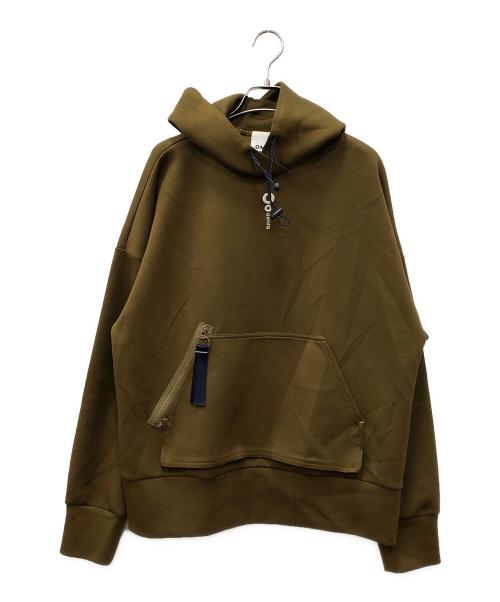 OMMO（オーエムエムオー）OMMO (オーエムエムオー) LOGO HOODIE ブラウン サイズ:Sの古着・服飾アイテム