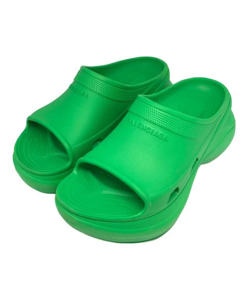 BALENCIAGA（バレンシアガ）BALENCIAGA (バレンシアガ) crocs (クロックス) CROCS POOL RUB SLIDE グラスグリーン サイズ:40の古着・服飾アイテム