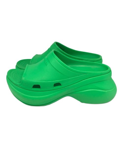BALENCIAGA（バレンシアガ）BALENCIAGA (バレンシアガ) crocs (クロックス) CROCS POOL RUB SLIDE グラスグリーン サイズ:40の古着・服飾アイテム