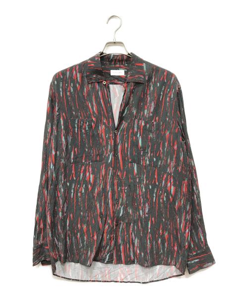 LITTLEBIG（リトルビッグ）LITTLEBIG (リトルビッグ) TK CAMO Open Collar SH ブラック サイズ:1の古着・服飾アイテム