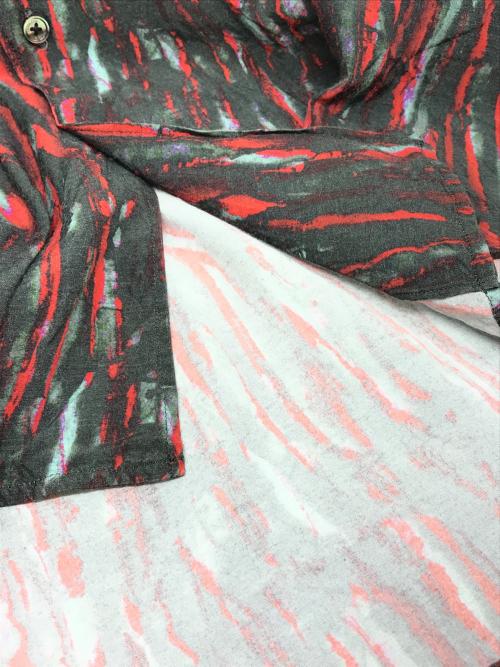 LITTLEBIG（リトルビッグ）LITTLEBIG (リトルビッグ) TK CAMO Open Collar SH ブラック サイズ:1の古着・服飾アイテム