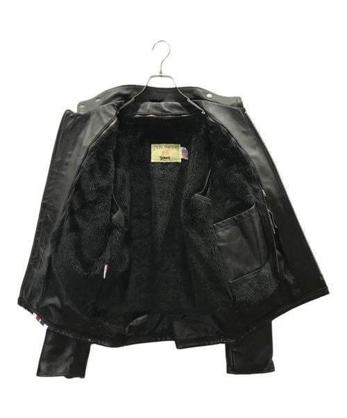 Schott（ショット）Schott (ショット) ラインシングルライダースジャケット ブラック サイズ:40の古着・服飾アイテム