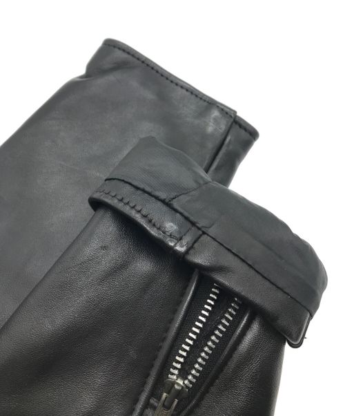 Schott（ショット）Schott (ショット) ラインシングルライダースジャケット ブラック サイズ:40の古着・服飾アイテム