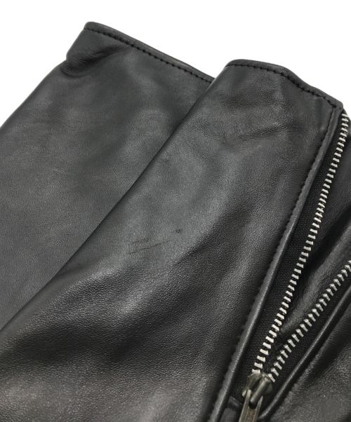 Schott（ショット）Schott (ショット) ラインシングルライダースジャケット ブラック サイズ:40の古着・服飾アイテム