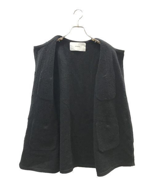 ADAWAS（アダワス）ADAWAS (アダワス) LOOP KNITTED VEST ブラック サイズ:FREEの古着・服飾アイテム