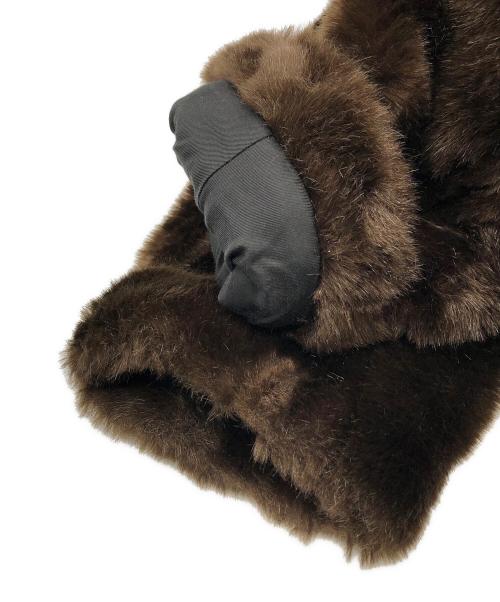 6(ROKU) BEAUTY&YOUTH（ロク ビューティーアンドユース）6(ROKU) BEAUTY&YOUTH (ロク ビューティーアンドユース) FAKE FUR COAT ブラウン サイズ:38の古着・服飾アイテム