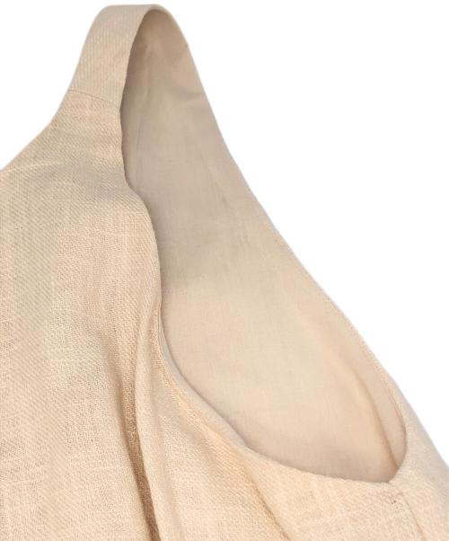 oll kyoto（オール キョウト）OLL KYOTO (オール キョウト) Bib Dress ワンピース ベージュ サイズ:02の古着・服飾アイテム
