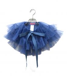 VIVIANO（ヴィヴィアーノ）の古着「TULLE COLLAR」｜ネイビー