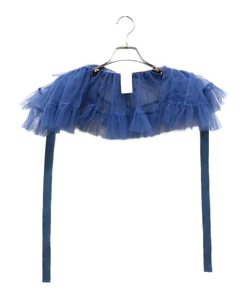 VIVIANO（ヴィヴィアーノ）VIVIANO (ヴィヴィアーノ) TULLE COLLAR ネイビー サイズ:FREEの古着・服飾アイテム