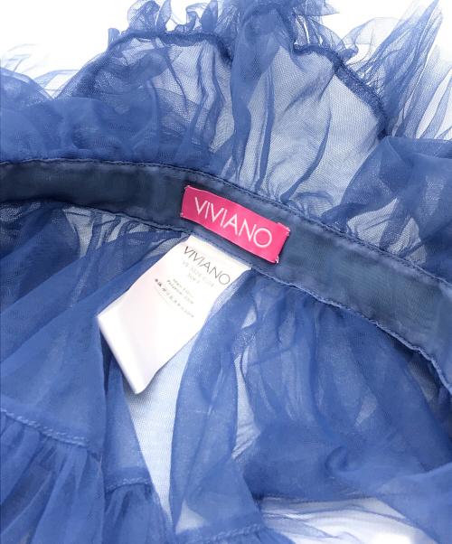 VIVIANO（ヴィヴィアーノ）VIVIANO (ヴィヴィアーノ) TULLE COLLAR ネイビー サイズ:FREEの古着・服飾アイテム
