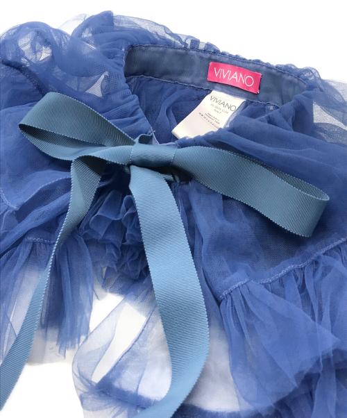 VIVIANO（ヴィヴィアーノ）VIVIANO (ヴィヴィアーノ) TULLE COLLAR ネイビー サイズ:FREEの古着・服飾アイテム