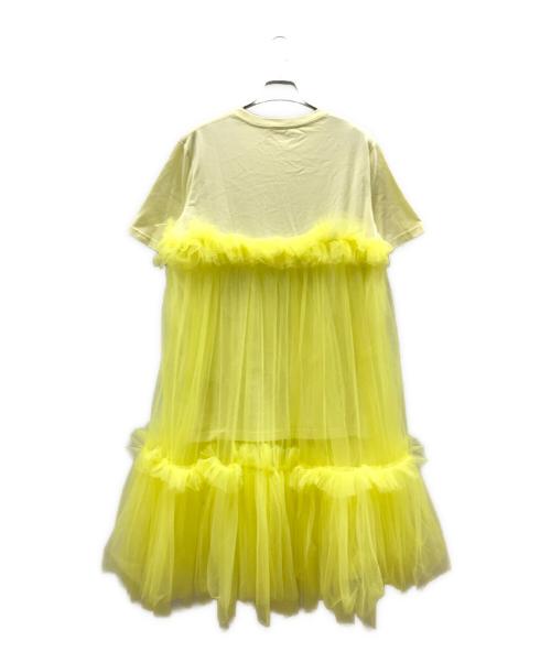 VIVIANO（ヴィヴィアーノ）VIVIANO (ヴィヴィアーノ) Firsthand (ファーストハンド) Gatehered Tulle T-shirt イエロー サイズ:Mの古着・服飾アイテム