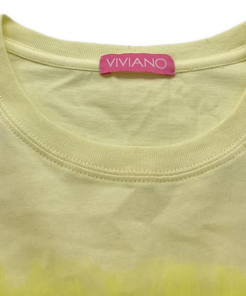 VIVIANO（ヴィヴィアーノ）VIVIANO (ヴィヴィアーノ) Firsthand (ファーストハンド) Gatehered Tulle T-shirt イエロー サイズ:Mの古着・服飾アイテム