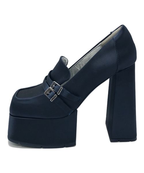 VIVIANO（ヴィヴィアーノ）VIVIANO (ヴィヴィアーノ) mika nakashima (ミカ ナカシマ) lost in echo (ロスト イン エコー) ローファー ネイビー サイズ:36の古着・服飾アイテム