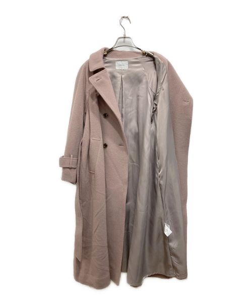 COHINA（コヒナ）COHINA (コヒナ) バックフレアウールコート ベージュ サイズ:regularの古着・服飾アイテム