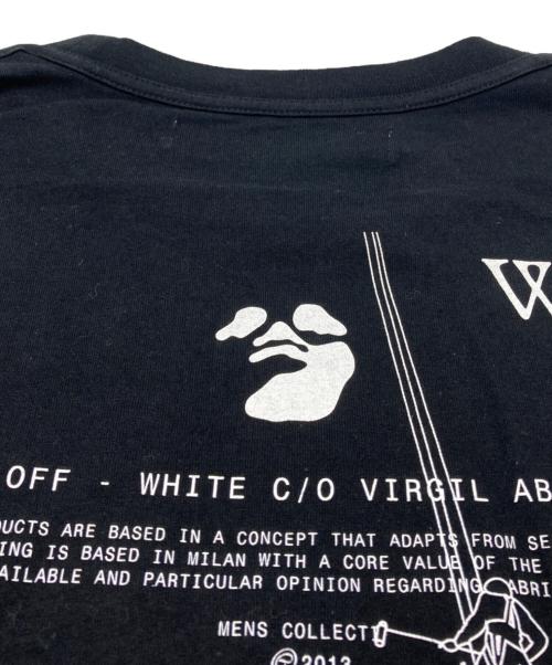 OFFWHITE（オフホワイト）OFFWHITE (オフホワイト) ロゴウォーカーズTシャツ ブラック サイズ:Lの古着・服飾アイテム