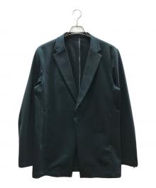 ATTACHMENT（アタッチメント）の古着「PONTE JERSEY FRONT FLY BLAZER」｜ネイビー