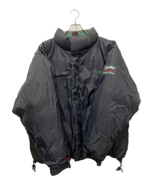FUBU（フブ）FUBU (フブ) リバーシブルダウンジャケット ブラック×グリーン サイズ:Lの古着・服飾アイテム
