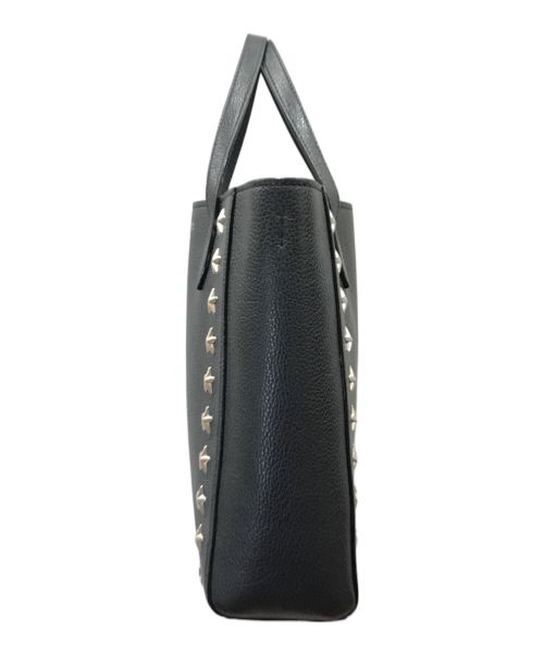 JIMMY CHOO（ジミーチュウ）JIMMY CHOO (ジミーチュウ) PEGASI N/S UUF スタッズ2WAYバッグ ブラック サイズ:下記参照の古着・服飾アイテム