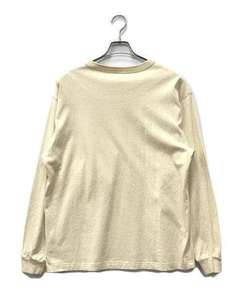 Champion（チャンピオン）Champion (チャンピオン) WTAPS (ダブルタップス) ロングスリーブTシャツ ベージュ サイズ:Sの古着・服飾アイテム