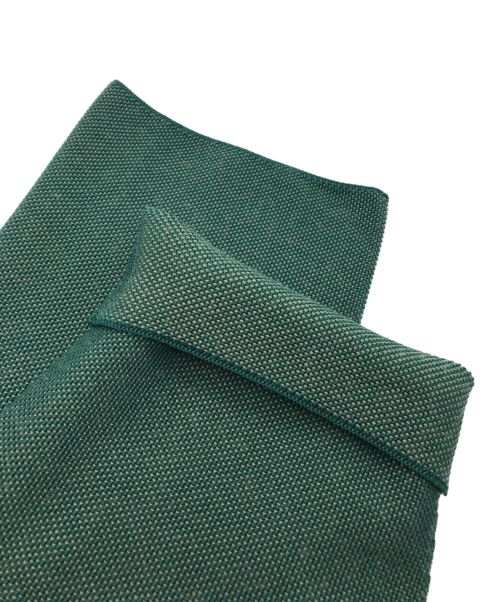 HOMME PLISSE ISSEY MIYAKE（オム プリッセ イッセイ ミヤケ）HOMME PLISSE ISSEY MIYAKE (オムプリッセ イッセイ ミヤケ) INLAID KNIT CARDIGAN グリーン サイズ:FREEの古着・服飾アイテム