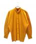 HOMME PLISSE ISSEY MIYAKE（オムプリッセ イッセイ ミヤケ）の古着「プリーツ加工 スタンドカラー シャツ」｜オレンジ