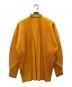 HOMME PLISSE ISSEY MIYAKE (オムプリッセ イッセイ ミヤケ) プリーツ加工 スタンドカラー シャツ オレンジ サイズ:3：28000円