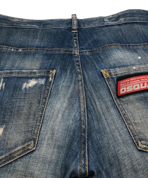 DSQUARED2（ディースクエアード）DSQUARED2 (ディースクエアード) ADED BLUE WASH SKATER インディゴ サイズ:44の古着・服飾アイテム