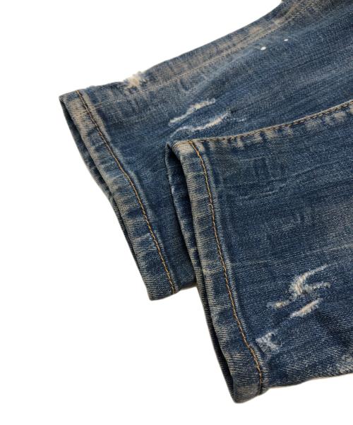 DSQUARED2（ディースクエアード）DSQUARED2 (ディースクエアード) ADED BLUE WASH SKATER インディゴ サイズ:44の古着・服飾アイテム
